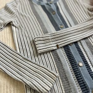 Tommy Hilfiger Cardigan Blue Textured XS